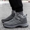 Men Boots Winter Boots Non-slip Warm Snow Shoes Men Cotton Boots Male Shoes Comfortable Low Top Hiking Shoes Men