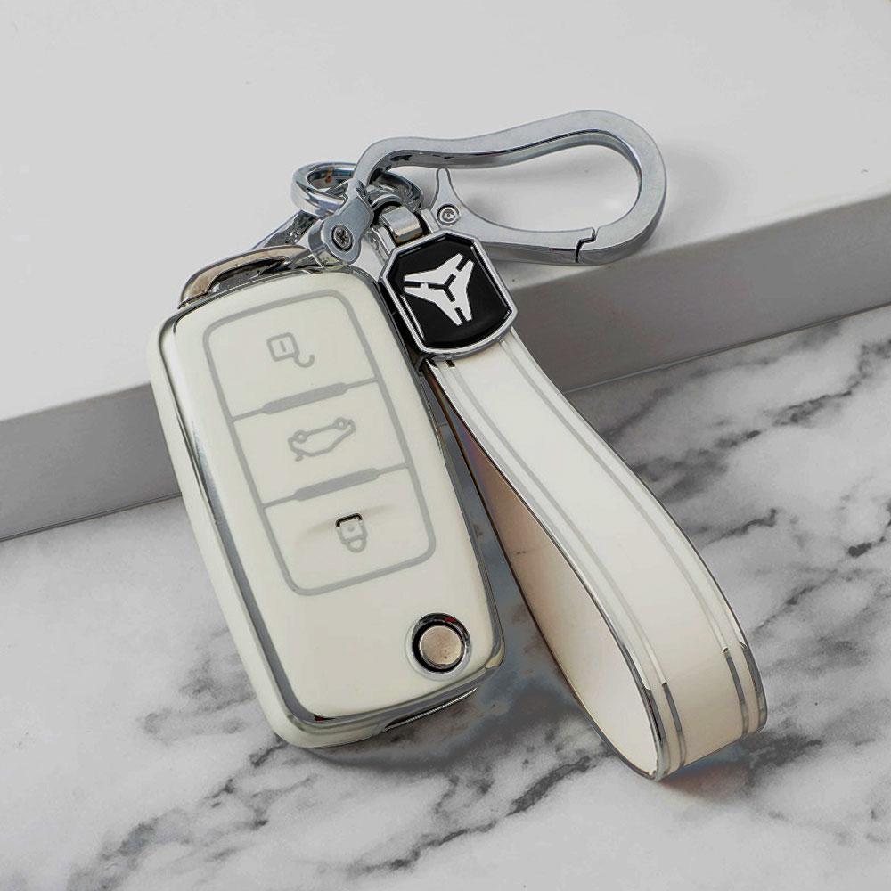 Car Remote Key Case Cover for Volkswagen VW Polo Golf Passat TiguanBeetle Caddy T5 Up Eos Skoda Octavia Seat Leon Altea Fob