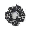 European & American Style Satin Scrunchie with Football Basketball Print - Fashion Hair Accessory
