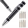 Pocket-Sized Precision Screwdriver With 8 Bits In The Shape Of An Aluminum Pen