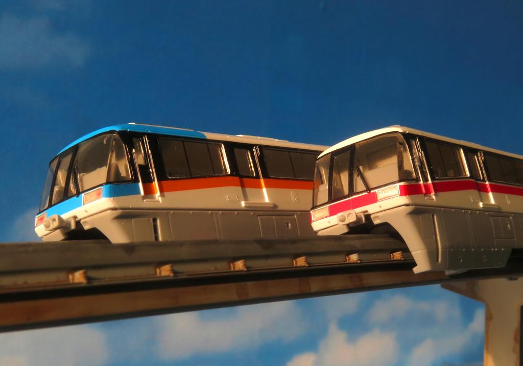 Greenmax N Gauge Tokyo Monorail 1000 Series Display Original Structure Diorama Supplies 2906 Kit, Livery, 6-Car Set, Pre-painted Kit,
