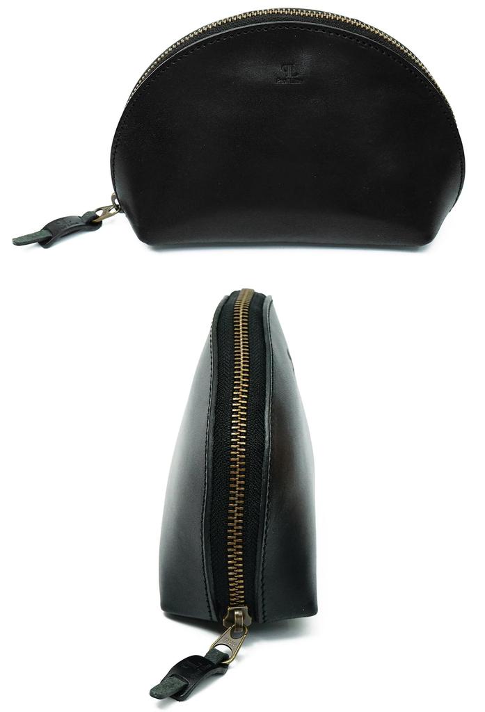 Sumi Made in Japan Tochigi Leather Makeup Travel Cosmetic Large Waterproof Cosmetic Bag for Men and Genuine Cowhide Popular Premium Vegetable Tanned