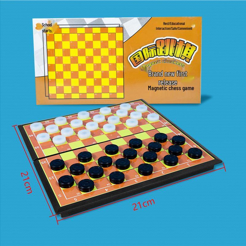 Set de șah magnetic All-in-One: Șah Aeroplan, Gomoku, Go, Xiangqi, Dou Shou Qi, Dame, Șah Militar - Jucărie Educativă pentru Copii