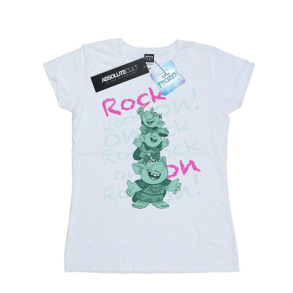 Disney Womens/Ladies Frozen Trolls Rock On Cotton T-Shirt