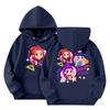 Child Fashion Lightweight Long Sleeve Pullover With Pockets  Print Hoodie
