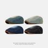British Retro Denim Forward Hat Women Paintess Hat Anti-Wearing Beret Men Peaked Cap