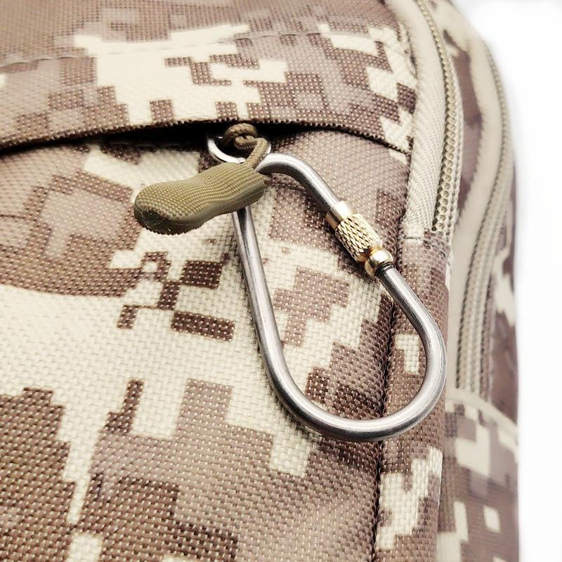 Retro Style Titanium Alloy Keychain: Outdoor EDC Carabiner with Quick Release Brass Buckle and Backpack Hanger