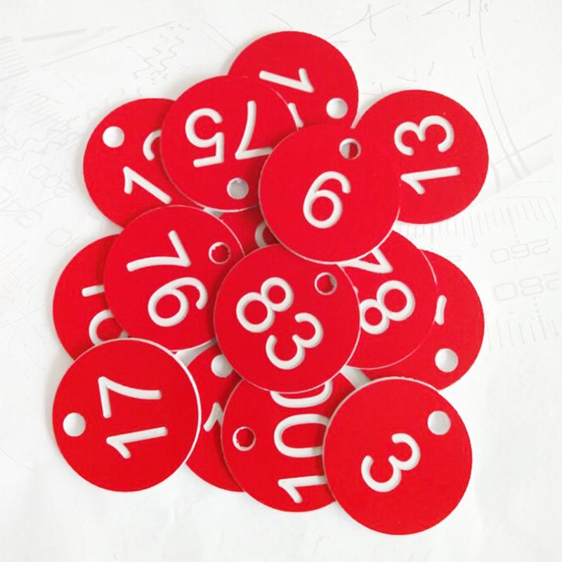 10/20/50/100Pcs Numbered Sign Labels Beehive Tags Garden Box Mark With Hole Plant Markers Bee Hive Mating Box Mark Garden Tools