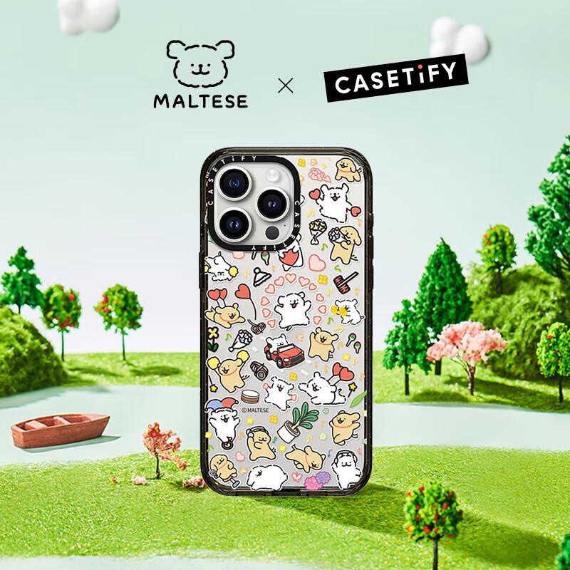 

Чехол для телефона CASETiFY Maltese Line Dog Museum iPhone 15 Pro Max