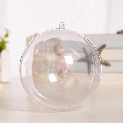 10pcs 3.94in Transparent Hanging Ornament Hanging Hole Holiday Decor Sphere Christmas Decor
