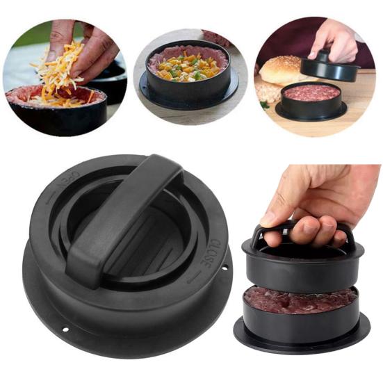 Burger Patty Mold Non Stick Burger Press Meat Patty Mold Perfect Kitchen Tool for Beef Turkey Chicken Vegan Patties Barbecue Cooking