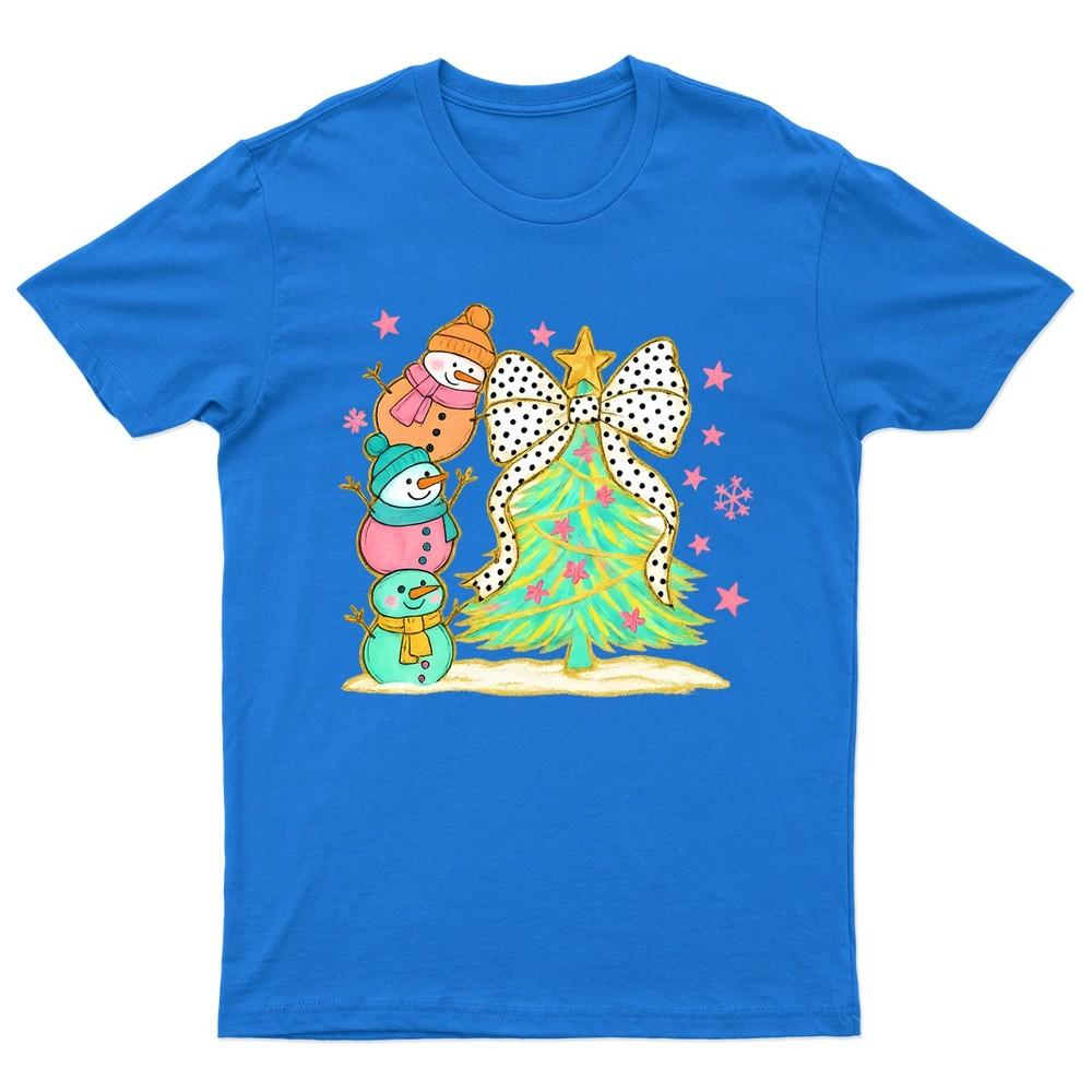 Christmas SnowUnisex Tree Holiday TShirt Unisex Gift Retro Seasonal Funny Xmas