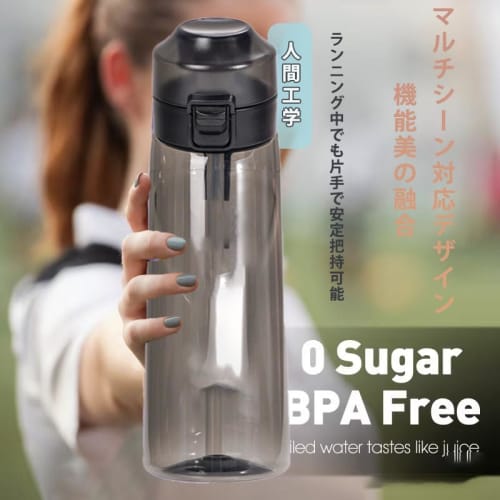 Flavored Water Bottle, Air A, 650ml Sports Water Bottle, BPA-Free, Gradient Design, Reusable Plastic Water Jug, Leak-Proof, Fruit-Fragranced Water Bot