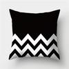 Black and White Geometric Stripe Pattern Pillowcase Home Living Room Sofa Decorative Cushion Cover Pillowcase