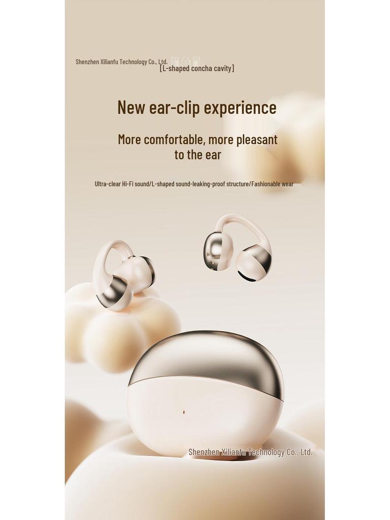 Miniso M09 Smart Translation Bluetooth Earphones - Clip-On, High-Quality Sound, Long Battery Life