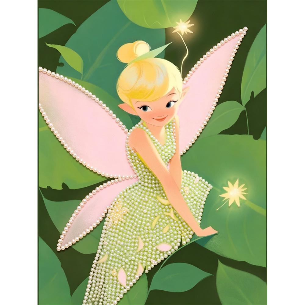 

Disney Pearl Painting Tinkerbell DIY Pearl Art Pearl Painting Kit Pearl Art Painting Wall Suitable for Home Office Decoration Handmade Gifts 30x40