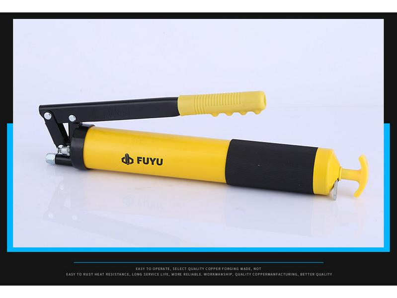 Fuyu 600CC Manual Grease Gun with Single Lever, Portable Labor-Saving Injector for Excavators