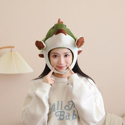 Dinosaur Garden, Stegosaurus Hood Hat, Photo Props, Cartoon Hood, Photo Props Performance Props
