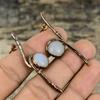 Mother Of Pearl Earring Electroformed Copper Earrings Gemstone Earring Electroformed Jewelry Handmade Earrings Copper Jewelry Gift For Wife