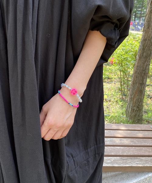 Bonbeau Color Smile Transparent Ball Bracelet Smile Transparent Ball Fashion Bead Bracelet 6 Colors