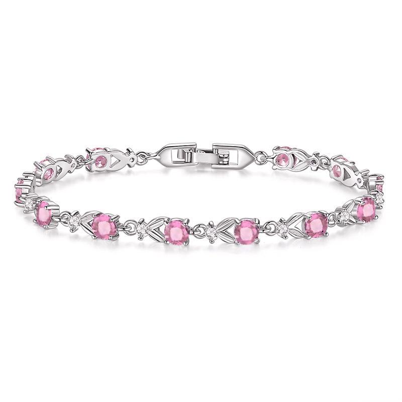 Kerastase Mori Girl Zircon Bracelet with Austrian Crystal, Gold-Plated Jewelry