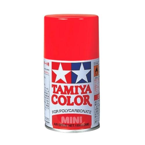 TAMIYA Polycarbonate Spray PS-20 Fluorescent Red Model Paint 86020