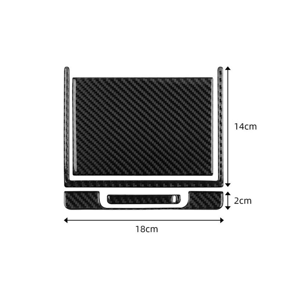 Carbon Fiber Center Console Storage Box Cover Trim Decal For Toyota Camry 18-19