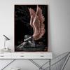 Angels and Demons Woman Wings Canvas Painting Posters and Prints Cuadros Wall Art for Living Room Home Decor (No Frame)