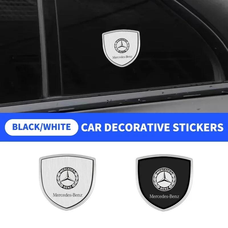 RAT2 3D Car Styling Shield Emblem Badge Metal Stickers Decor Decals for Mercedes Benz W212 W204 W211W168 W213 W205 W210 W108 W124