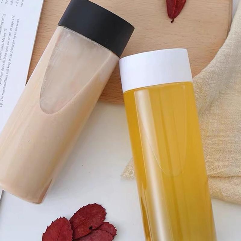 Kallbryggt te Vattenflaska Filter Vattenkopp Bärbar För Sport Utflykter Mjölkte Fruktjuice Drickkopp Hemma Transparent