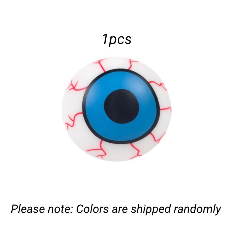

1pcs Stress Halloween Relief Eyeball Squeeze Spooky Ball Toy Pranks Random Color