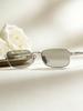 Prada SPRB54E Silver Rectangular Sunglasses