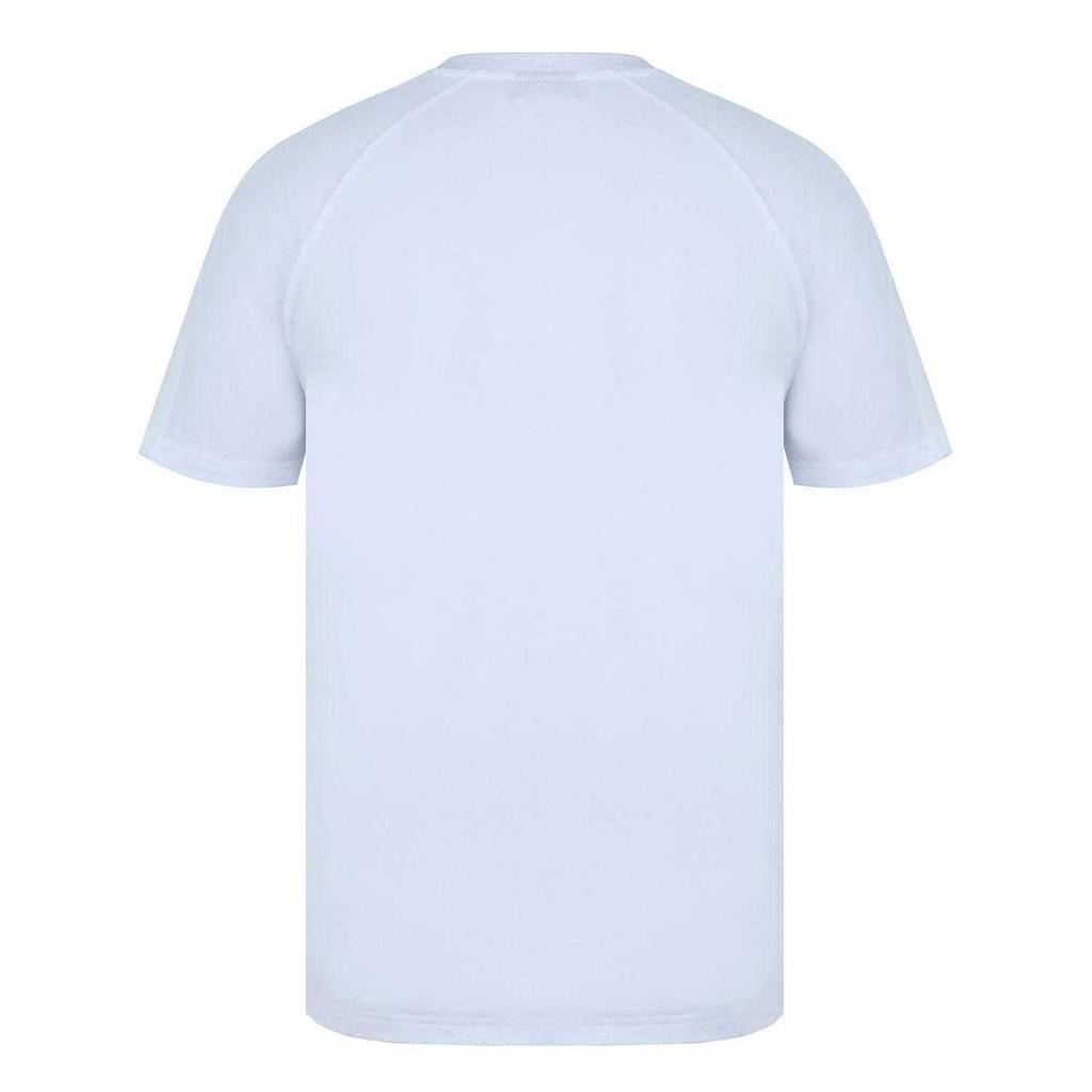 Lonsdale Mens Striped Logo Regular Raglan T-Shirt