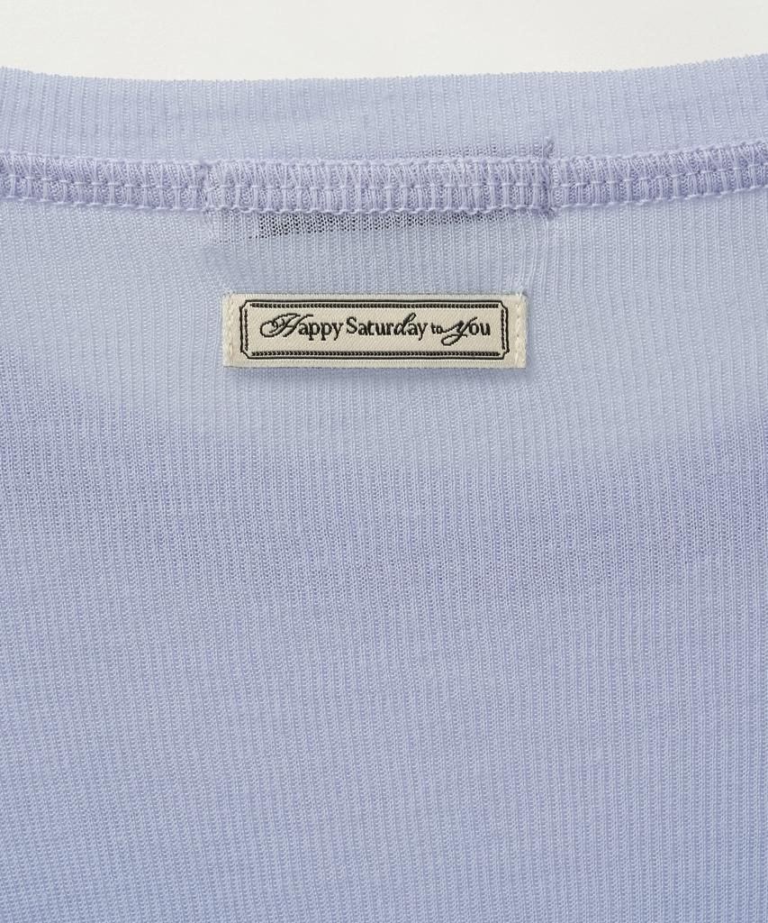 Seteo (W) Slim Fit Layered Long Sleeve Sky Blue