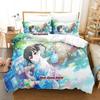 Takafuji Kako Bedding Set Single Twin Full Queen King Size Bed Set Adult Kid Bedroom Duvetcover Sets Anime Girls Bed