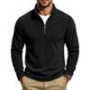 Men Zipper Sweatshirts Quarter Zip Pullover Half Zipper Hoodie Men Gym Man Autumn Solid Men's Sweatshirt Coat
