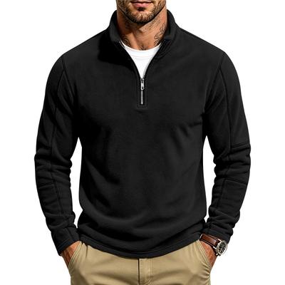 Herren Reißverschluss Sweatshirts Viertel Reißverschluss Pullover Halber Reißverschluss Hoodie Herren Fitnessstudio Mann Herbst Einfarbig Herren Sweatshirt Jacke