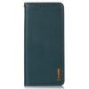 KHAZNEH For iPhone 16e Case Wallet Genuine Cow Leather Phone Cover Nappa Texture