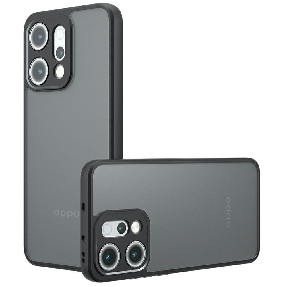 

For Realme 14 Pro 5G Case Skin-Touch TPU+PC Matte Phone Shell,Transparent Black A