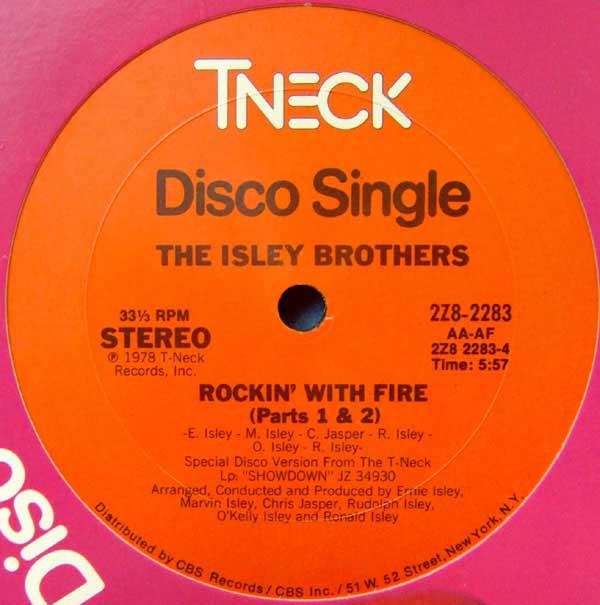 

12inch Record ISLEY BROTHERS - Rockin With Fire / I Wanna Be With 2Z82283 TNECK 1979 US Soul/Funk Used