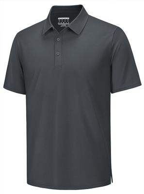 [TACVASEN] Men's Short-Sleeved Polo Shirt, Business Wear, Sweat-Wicking, Quick-Drying, Golf Wear, Tennis, Summer Wear, Cooling Touch, T-Shirt, Summer