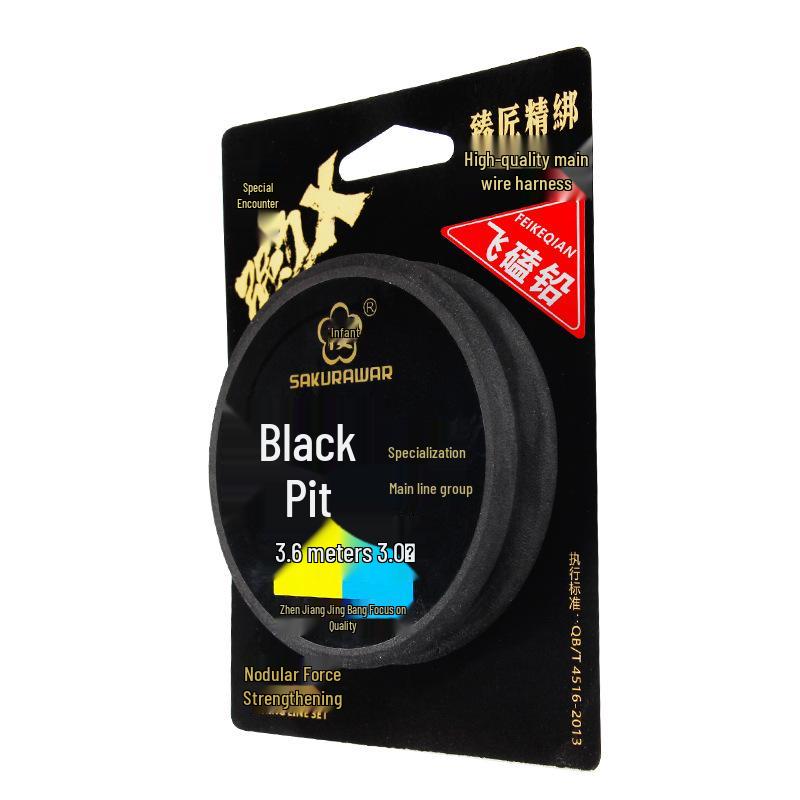 Ligne de pêche faite à la main Black Pit: Épaissi, Qualité Compétition pour Carpes et Carassins