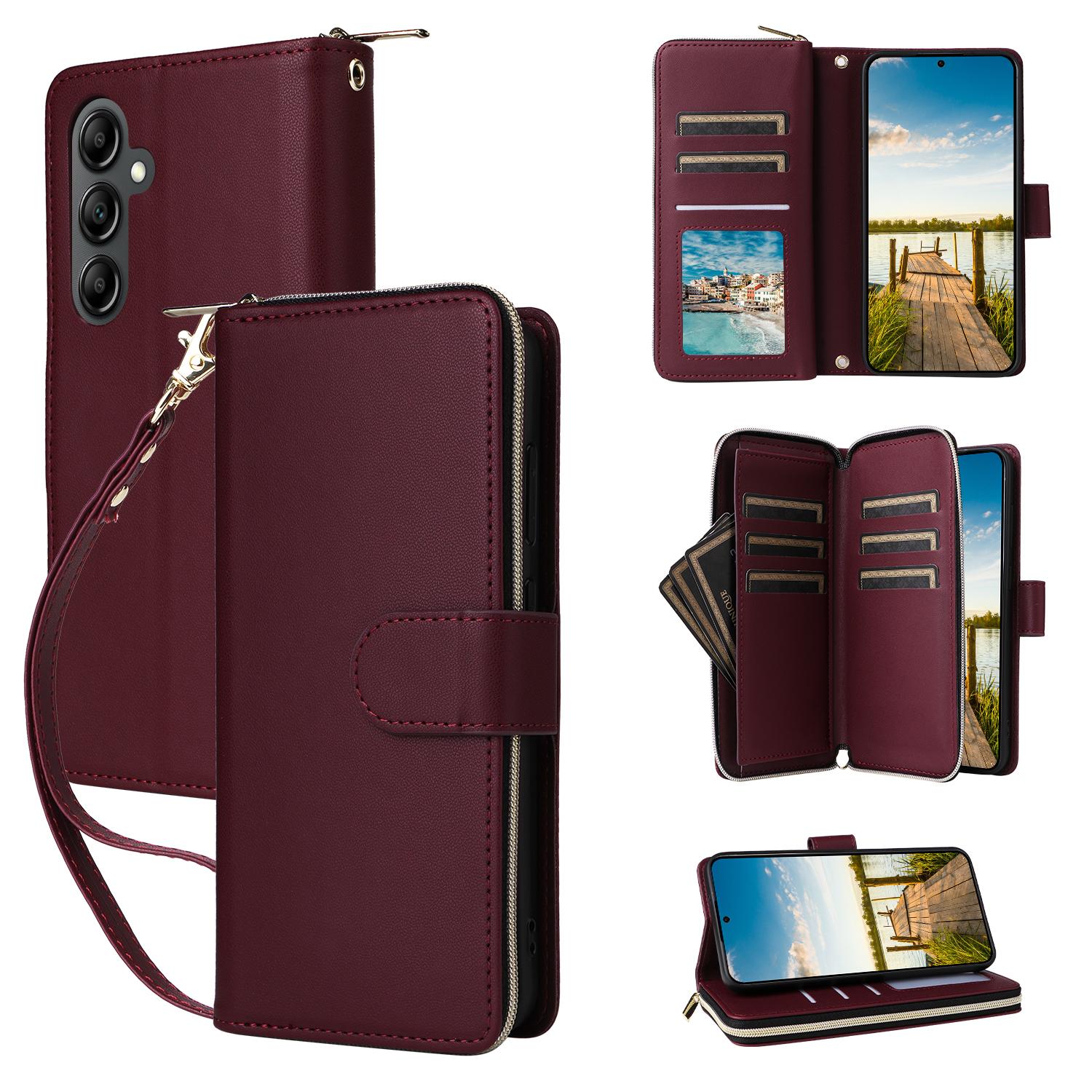 Wine Red PU Leather