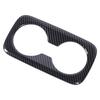 Rear Seat Cup Holder Panel Cover Trim Carbon Fiber Pattern Back Seat Water Cup Holder Frame Cover