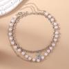 3pcs/set New Crystal Star Pendant Necklaces Pearl Beaded Choker Necklace Women Girls Handmade Jewelry Gift