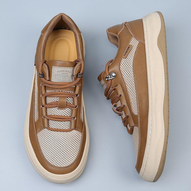 Modische Sneaker Herren Netzschuhe Weich Bequem Herren Freizeit Autofahrerschuhe Atmungsaktiv Marke Herrenschuhe