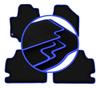 CARLUX-BLUE Car Mats For: Chrysler Pacifica II Hybrid (2017-)
