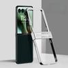 Galvanisierter transparenter Scharnier-Schutz für Motorola Razr 60 50 40 Ultra Moto Razr 60 50 40 Hartschalen-Handyhülle
