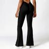 Womens High Waist Bootcut Yoga Pants Quick Dry Butt Lifting Workout Gym Sports Trousers