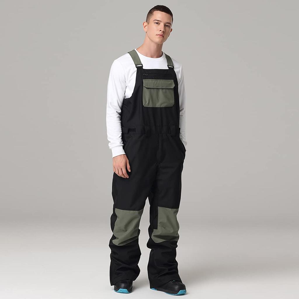 HOTIAN and Unisex Snowboard Bib 5 Colors and 5 Sizes Water Resistant To Abrasion and Warm Women's Men's Pants, (XS-XL), 10,000mm, Waterproof,